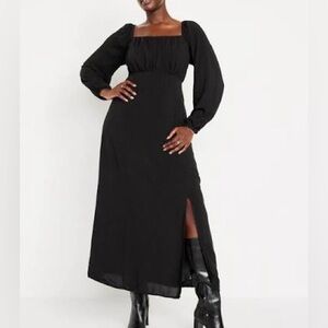 Plus Size Square Neck Maxi Dress